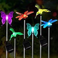 Luz Solar Exterior Jardin-OxyLED 6pcs Luces Solares para Exterior Jardin con cambio de color-IP65 Impermeables…